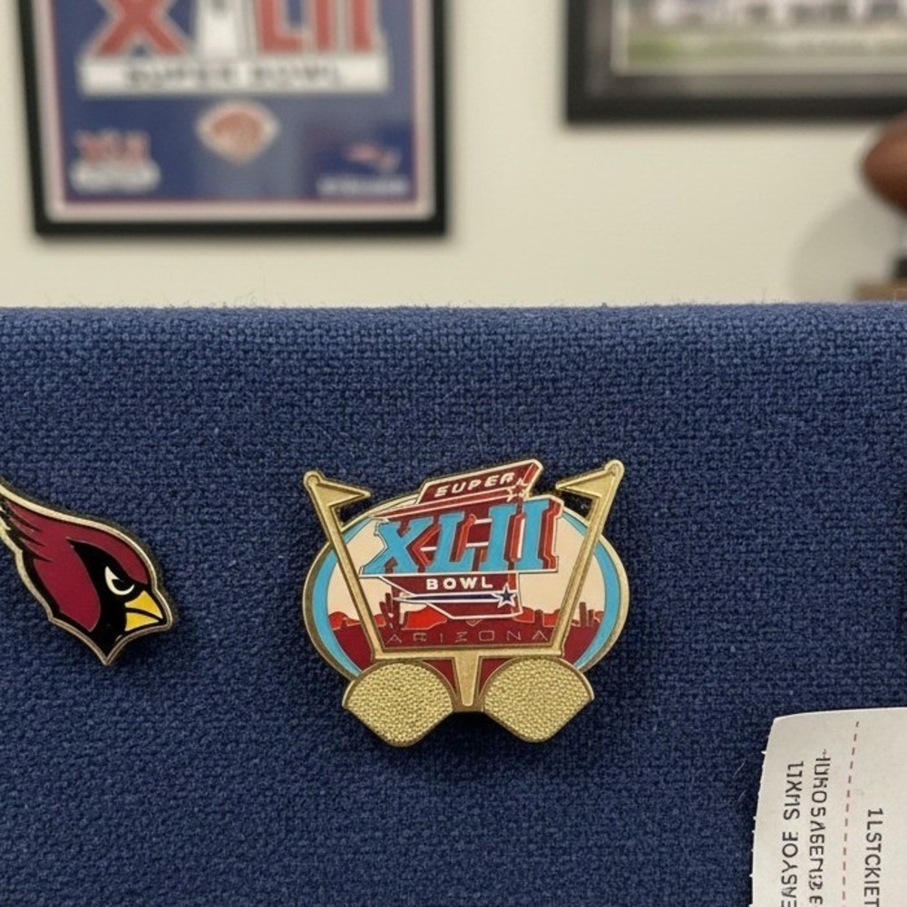 NFL Super Bowl XLII Arizona 2008 WinCraft Enamel Lapel Pin Golf Theme Pin